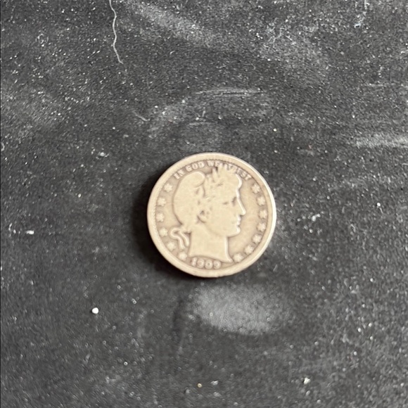 Vintage 1909 Barber Dime Coin - Picture 1 of 2
